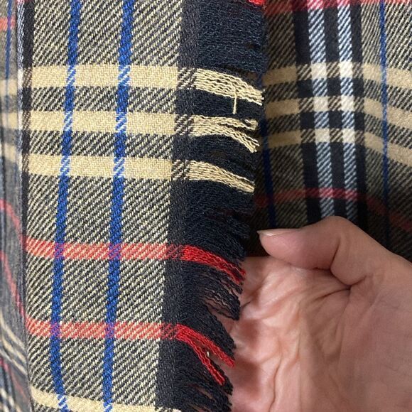 EVAN PICONE Vintage Wool Blend Plaid Classic Designer Skirt - Picture 7 of 8
